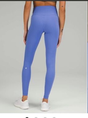 Lululemon Wunder Train High Rise Tight 28” Wild Indigo Sz 6 Everlux Leggings